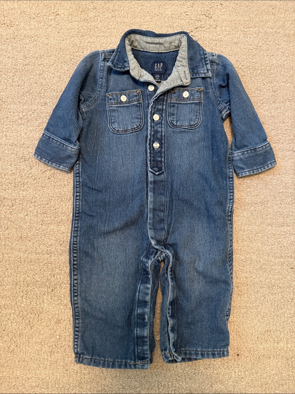 GAP Denim Overalls in Classic Blue
